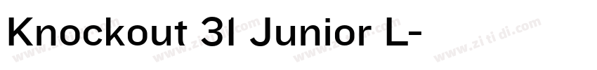 Knockout 31 Junior L字体转换